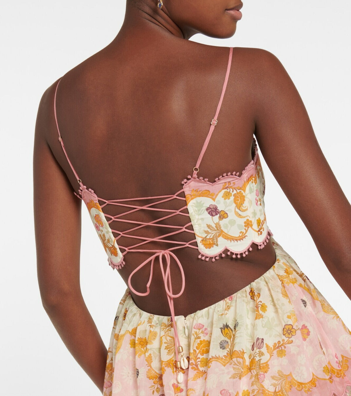 Aurelia Scalloped Tiered Maxi Dress