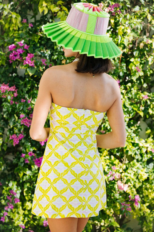 Capri Strapless Mini Dress – Citrus Trellis