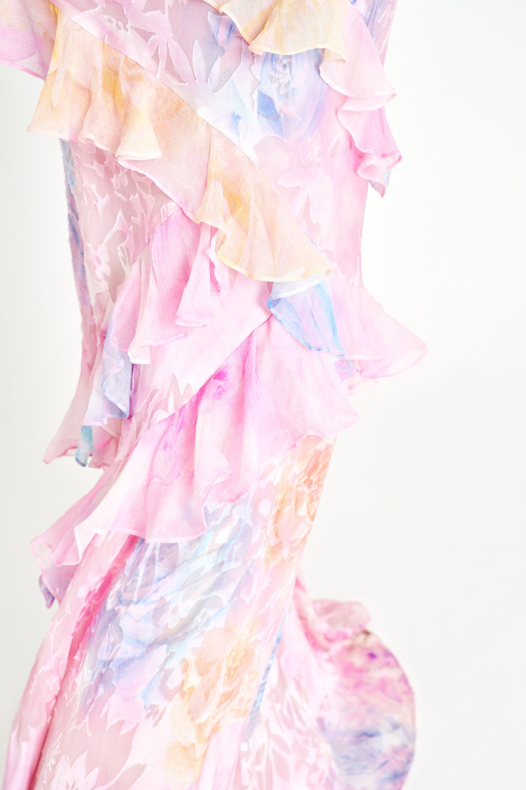 Seraphina Ruffle Maxi – Pastel Bloom