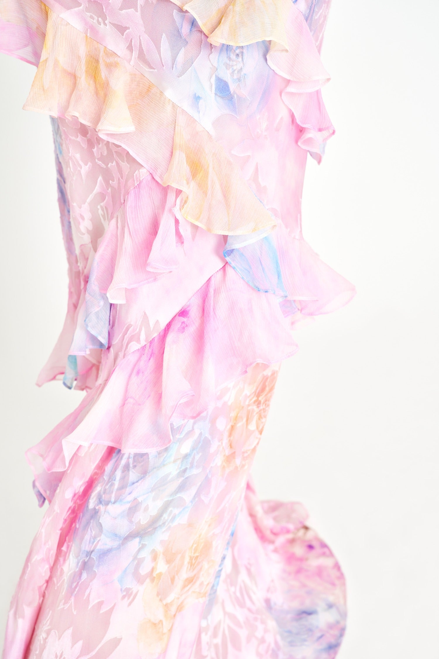 Seraphina Ruffle Maxi – Pastel Bloom