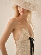 Clara Crystals Maxi Dress