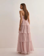 Aria Tiered Chiffon Maxi Dress – Rosewater