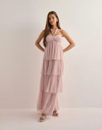 Aria Tiered Chiffon Maxi Dress – Rosewater