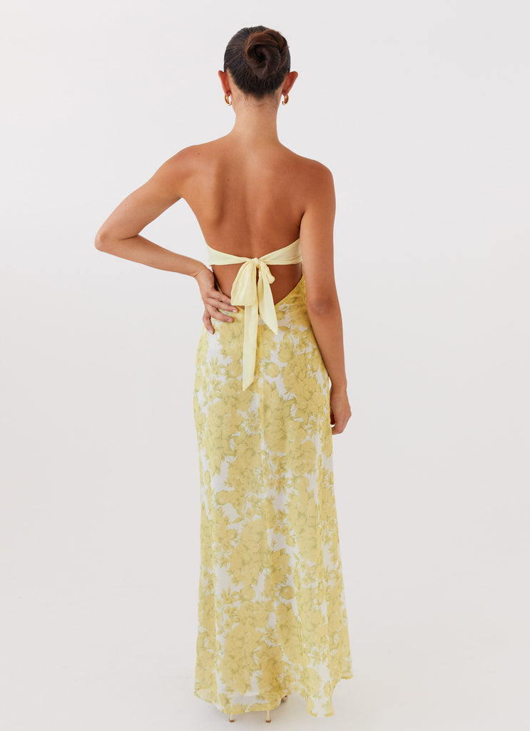 Elara Cut-Out Floral Maxi Dress