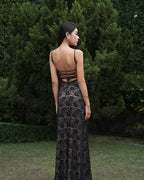 Lacey Maxi Dress - Double Lined Back Tie Maxi