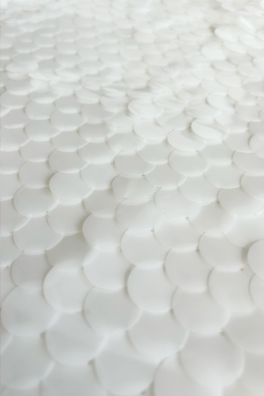 All White Sequin Midi Dress