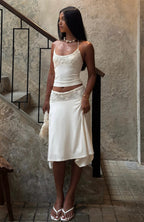 White Lace Y2K 2-Piece Set