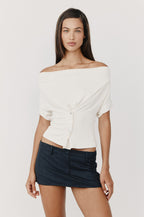 Seraphina Draped Peplum Top