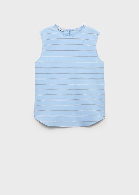 Striped cotton blouse