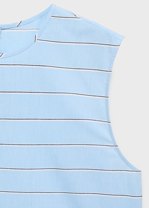 Striped cotton blouse