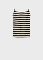 Striped Knitted Fitted Set