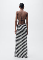 Striped Knitted Fitted Set