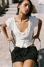 Seraphina Draped Peplum Top