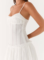 Jacinda Drop Waist Maxi Dress - Ivory