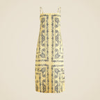 Paisley Satin Midi Dress