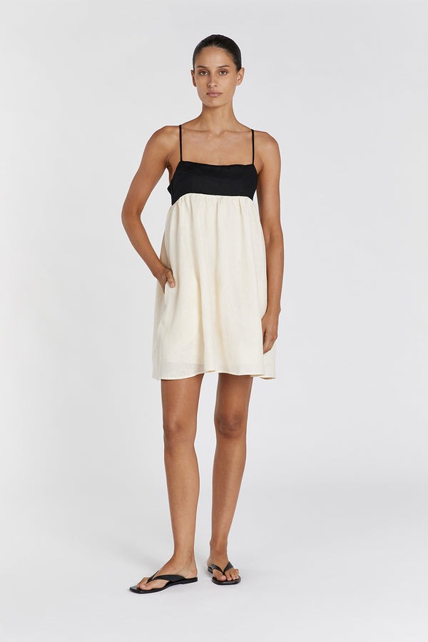 Classic Linen Mini Dress