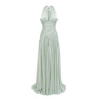 Mint Green Gathered Maxi Dress