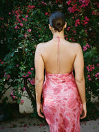Electra Halter Midi – Vintage Rose Crush