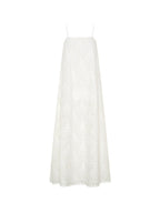 Shell-Embroidered Cotton Maxi Dress