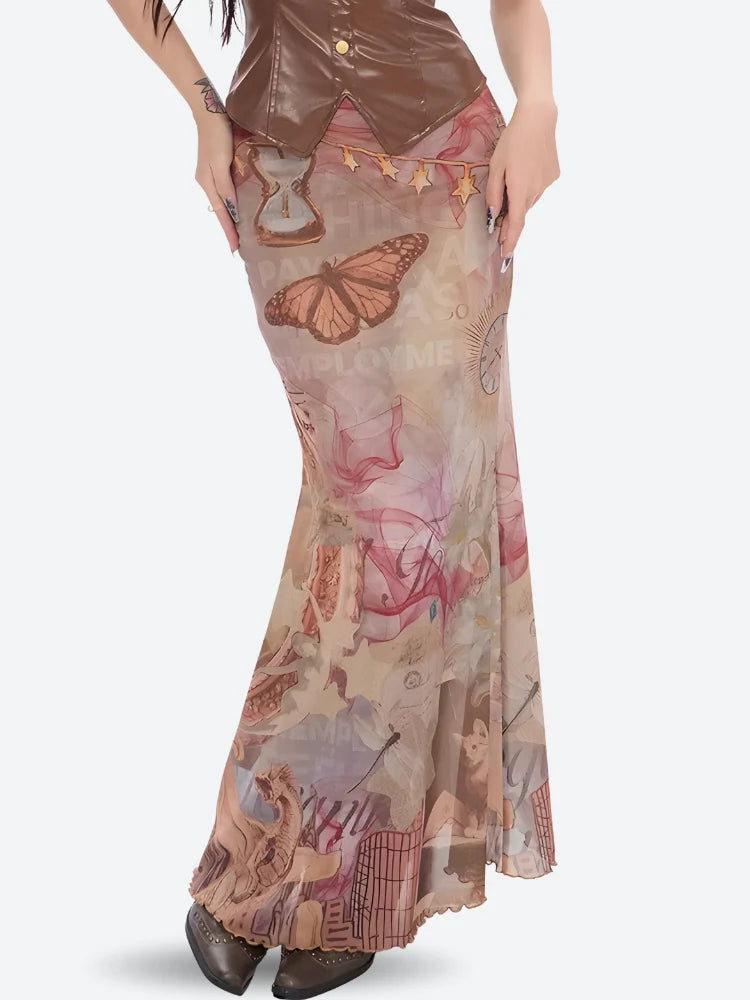 The Mariposa Dream Mesh Skirt