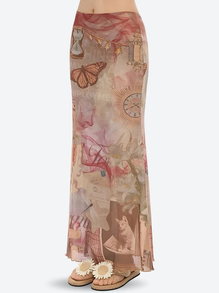 The Mariposa Dream Mesh Skirt