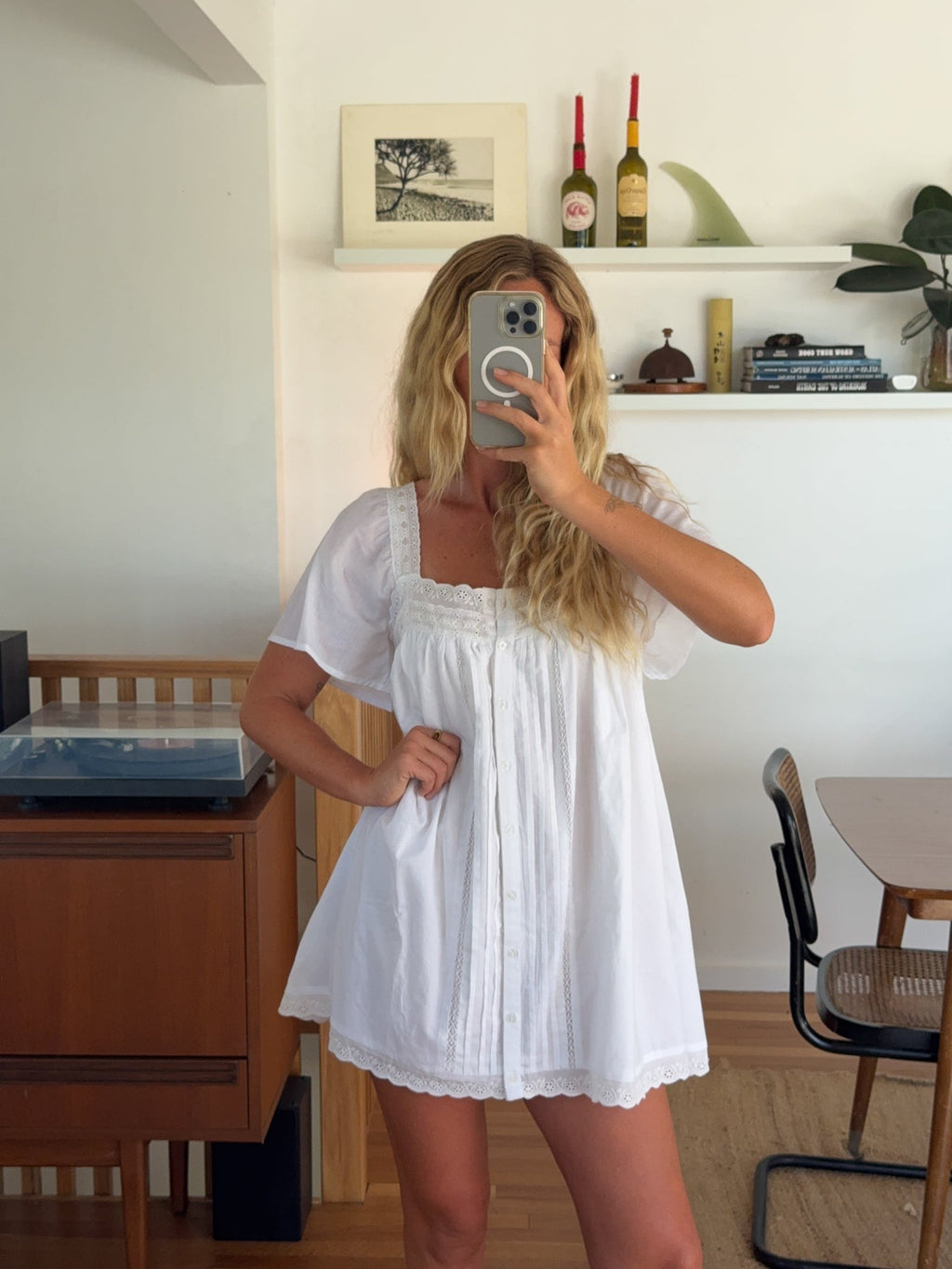 Soft Lace Mini Dress