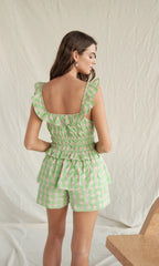 Green Plaid Set