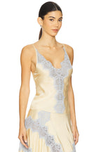 Silky lace splicing