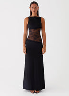 Lace Patchwork Maxi Dress