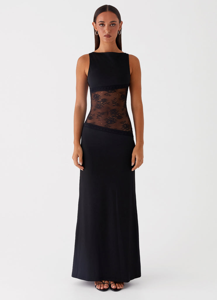 Lace Patchwork Maxi Dress