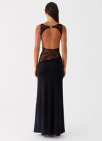 Lace Patchwork Maxi Dress