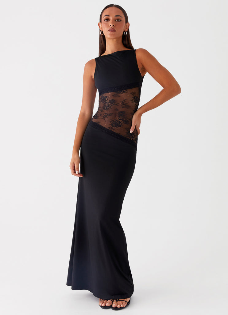 Lace Patchwork Maxi Dress