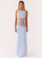 Lace Patchwork Maxi Dress