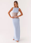 Lace Patchwork Maxi Dress