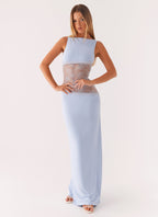 Lace Patchwork Maxi Dress