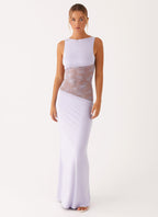Lace Patchwork Maxi Dress