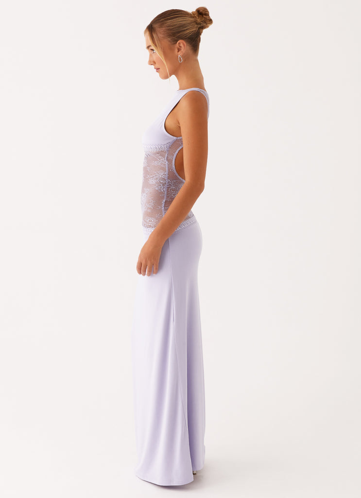 Lace Patchwork Maxi Dress
