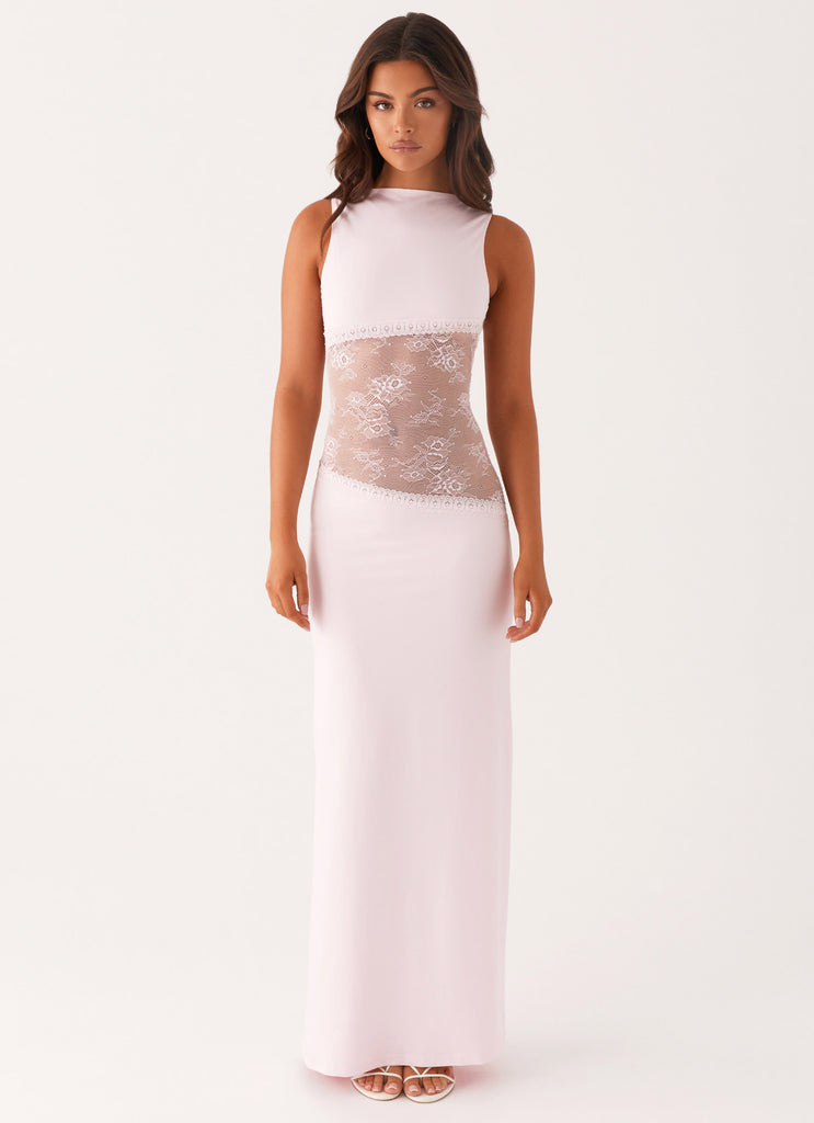 Lace Patchwork Maxi Dress