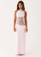 Lace Patchwork Maxi Dress