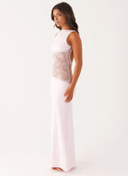 Lace Patchwork Maxi Dress