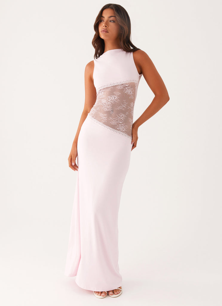Lace Patchwork Maxi Dress