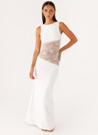 Lace Patchwork Maxi Dress
