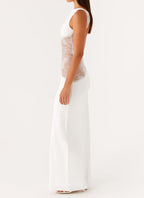 Lace Patchwork Maxi Dress