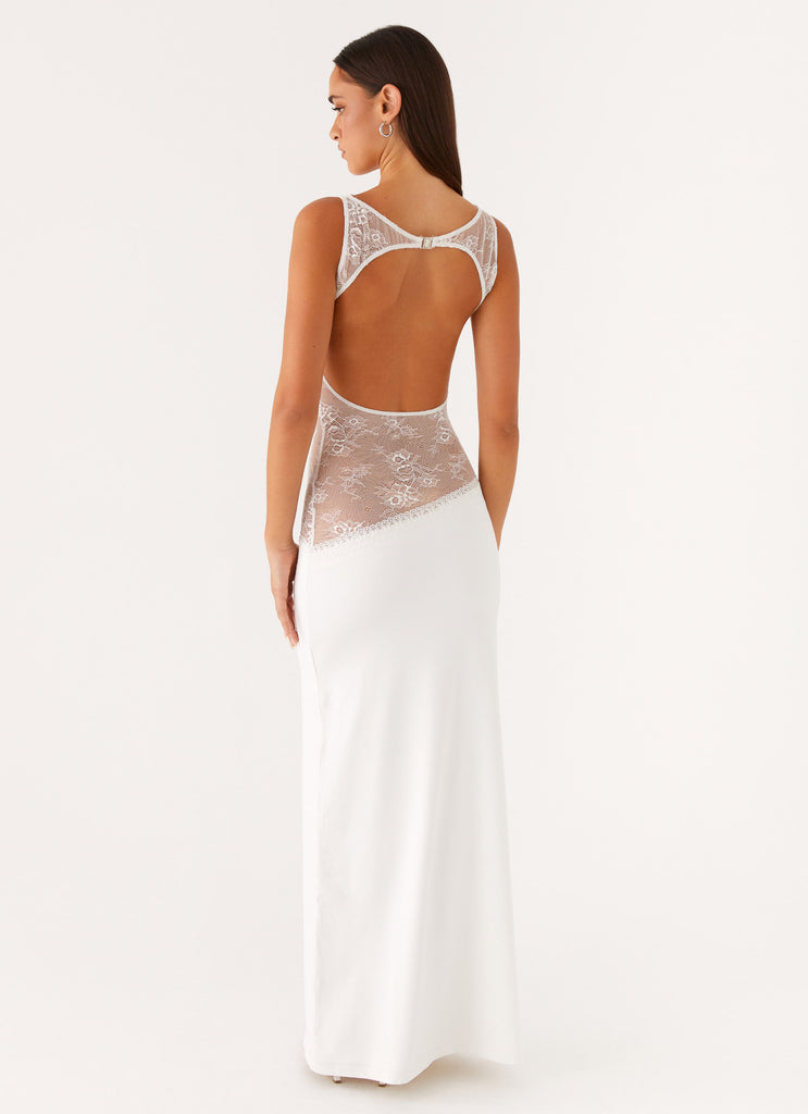 Lace Patchwork Maxi Dress