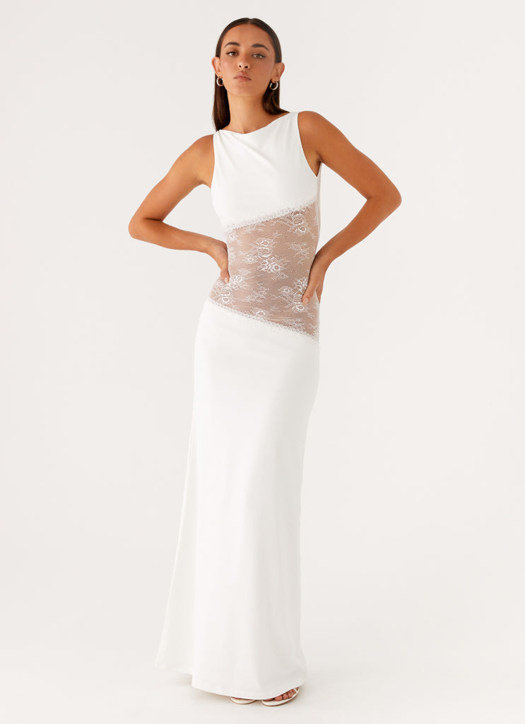 Lace Patchwork Maxi Dress