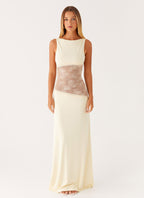 Lace Patchwork Maxi Dress