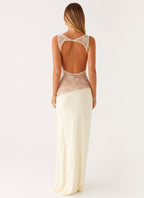 Lace Patchwork Maxi Dress