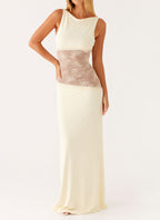 Lace Patchwork Maxi Dress