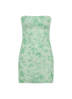 Moorey Beaded Mini Dress - Sage