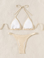 Conch Shell–Embellished Bikini Set